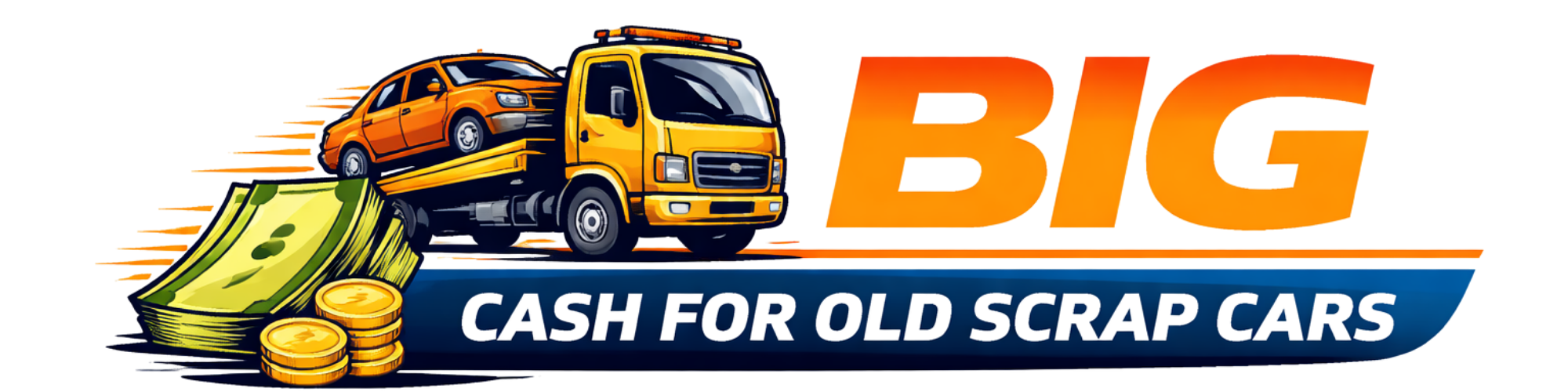 Big Cash For Old Scrap Cars Logo